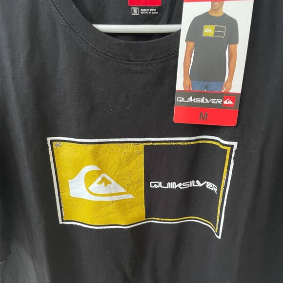 Men's Short Sleeve Tee, Quiksilver, M, Black, NWT - Picture 3 of 5